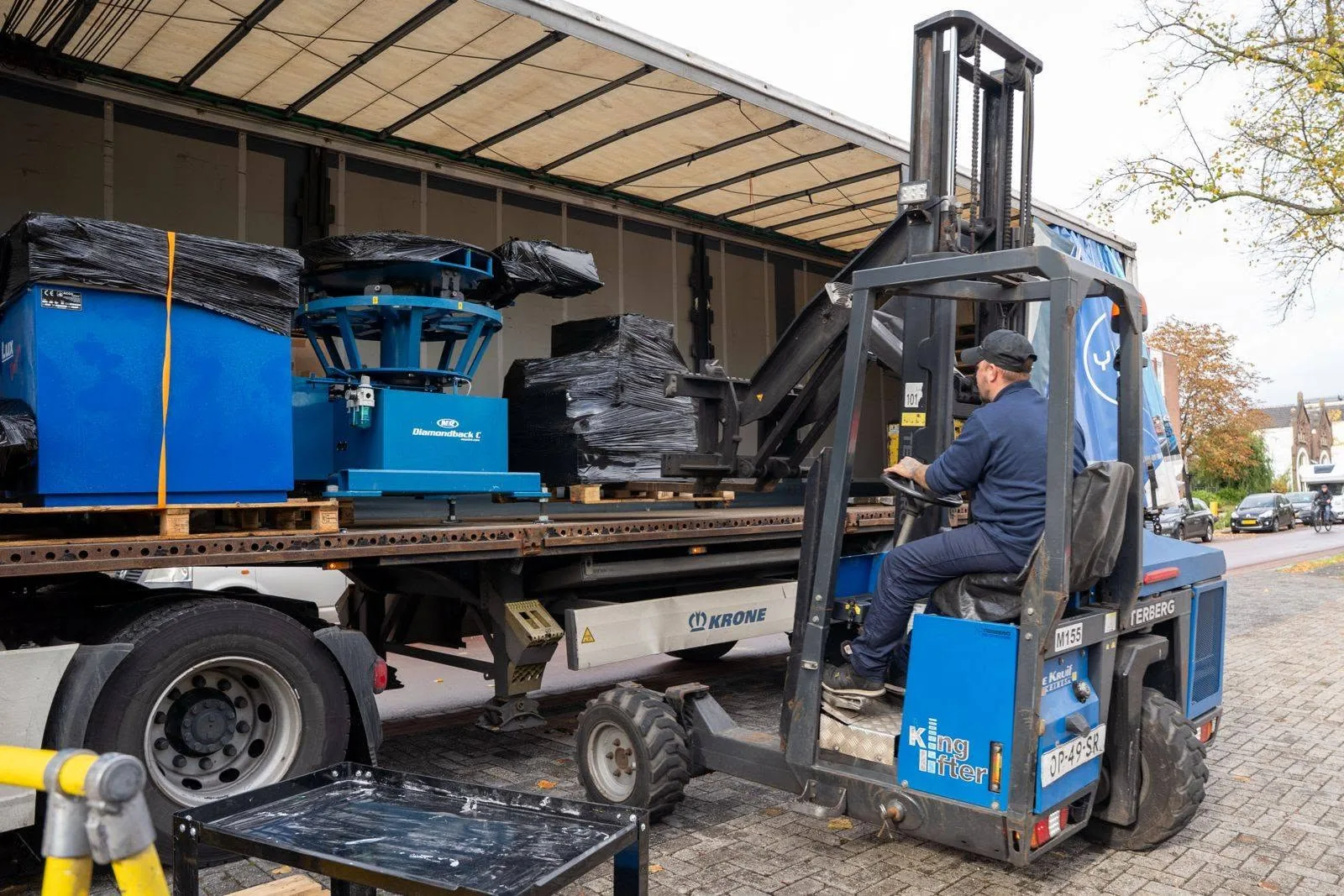 Lossen met heftruck